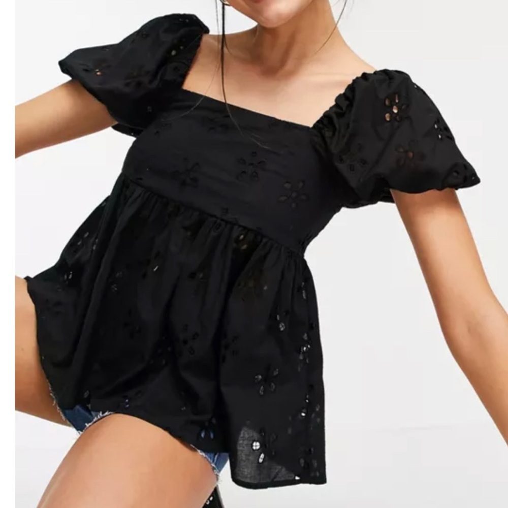 ASOS Daisy Eyelet Smock stop